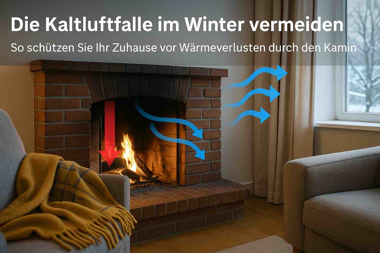 Die Kaltluftfalle: Wärmeverluste über den ungenutzten Kamin vermeiden