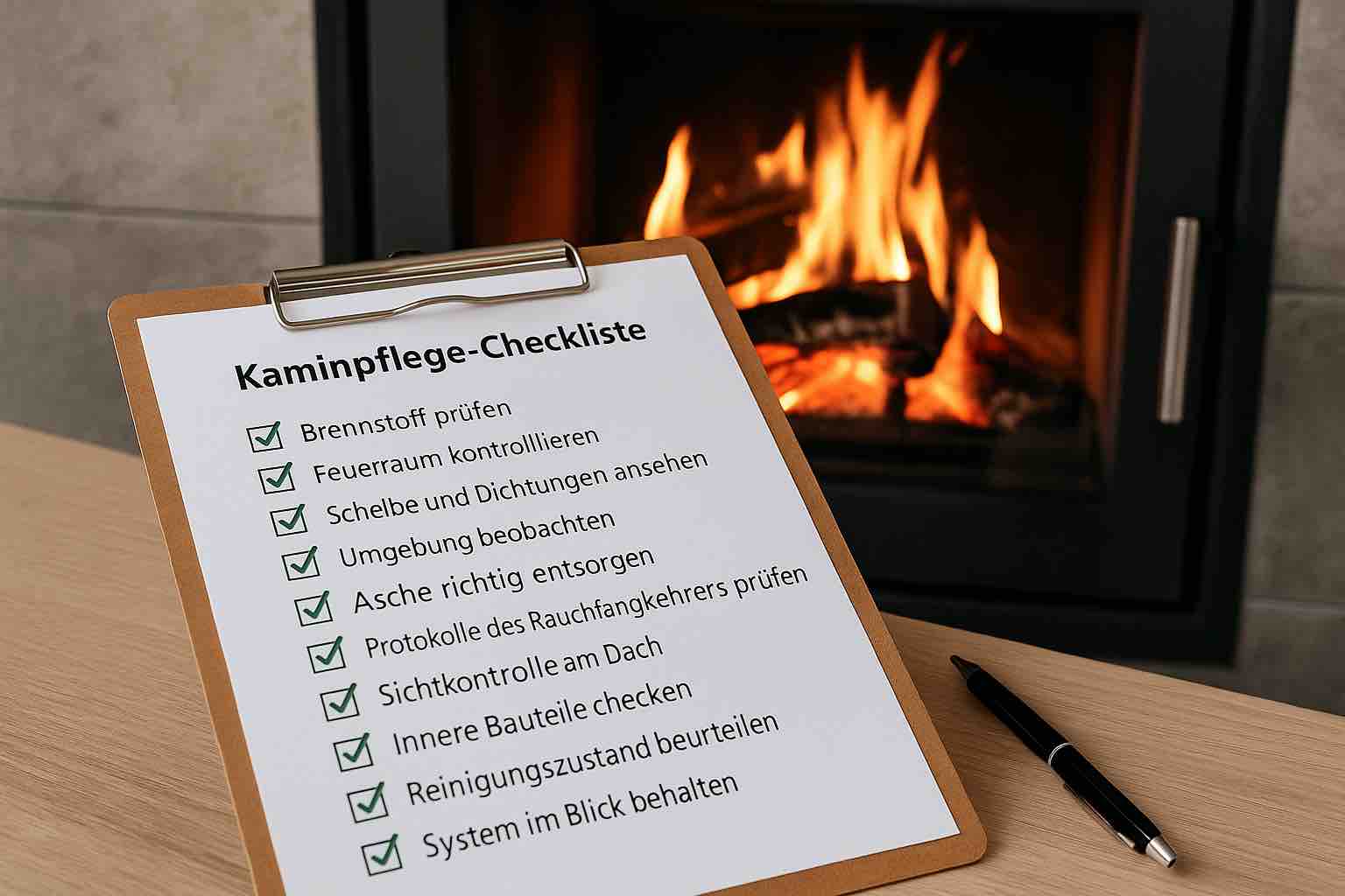 Kaminpflege: Die Checkliste für Kaminbesitzer
