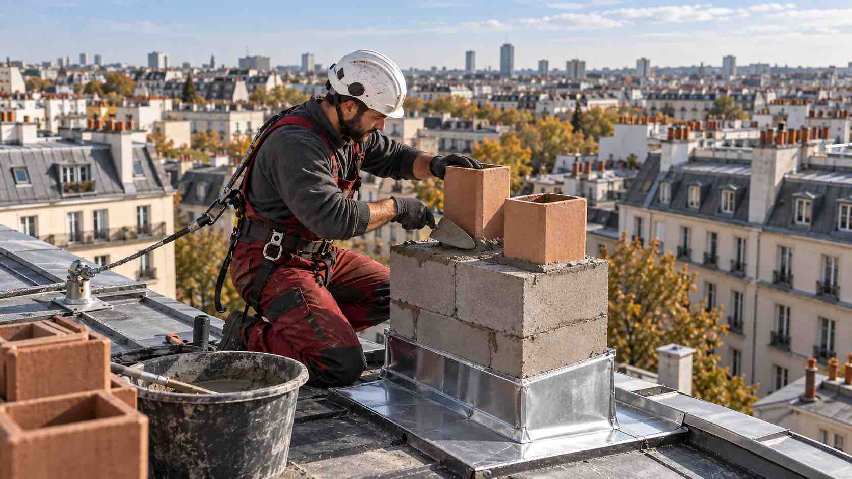 Professioneller Edelstahlkaminbau an einem Objekt in Neudörfl